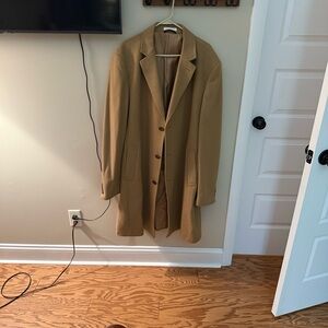 Ralph Lauren polo Italian Wool Men's Tan Overcoat NWOT